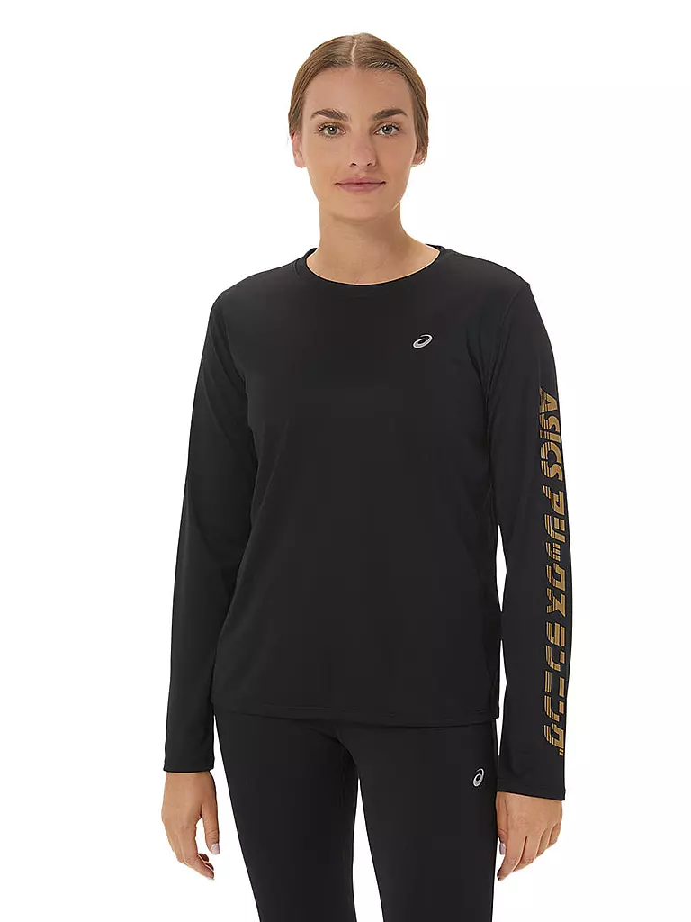 ASICS Damen Laufshirt Katakana LS schwarz Top