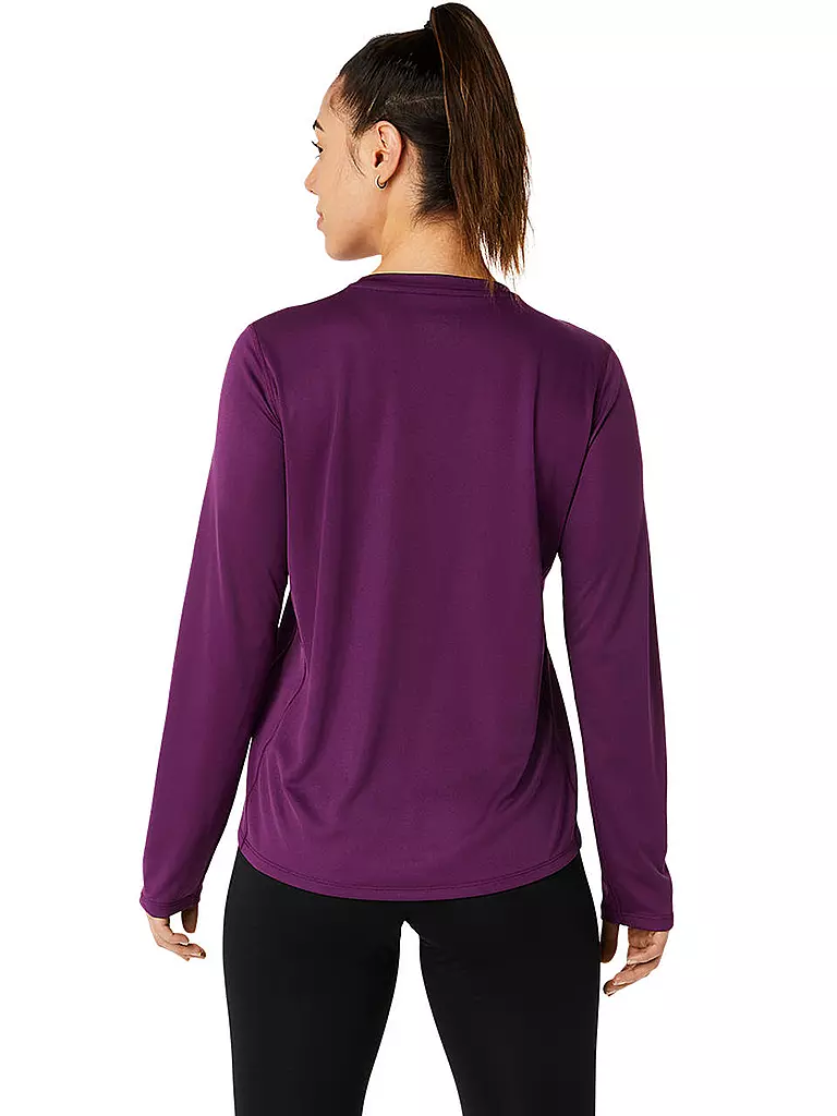 LS Damen Katakana Laufshirt lila Top ASICS