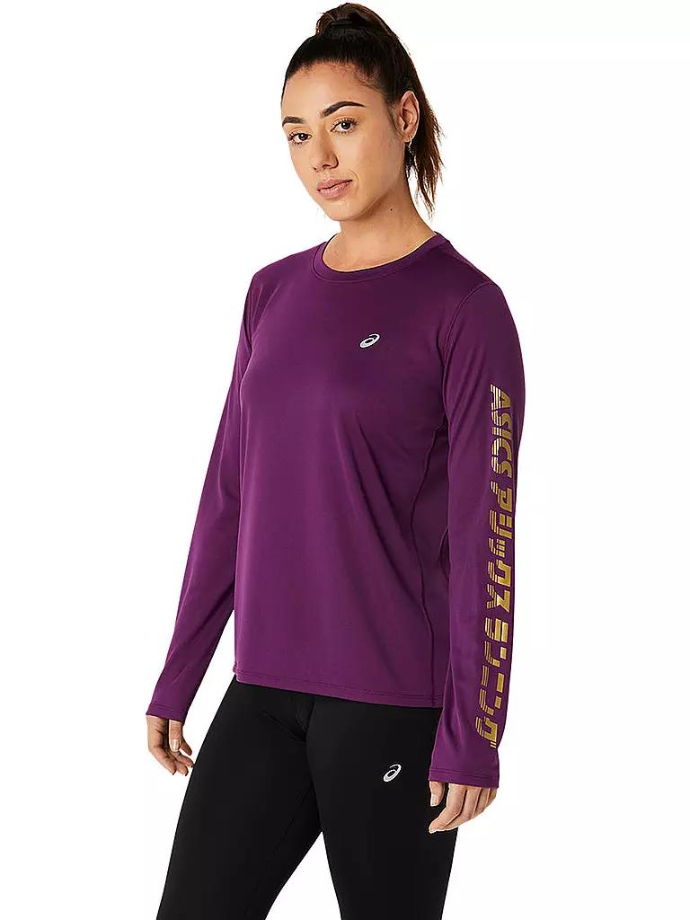 ASICS Damen Laufshirt Katakana LS Top lila