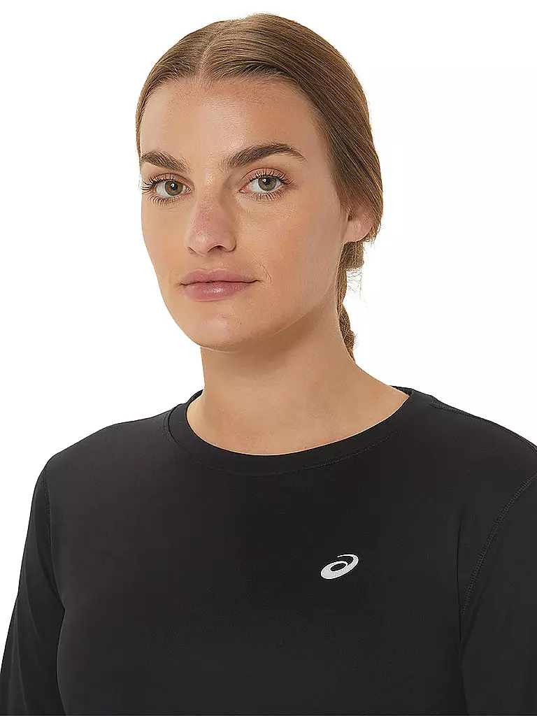 LS Damen Top Laufshirt ASICS schwarz Katakana