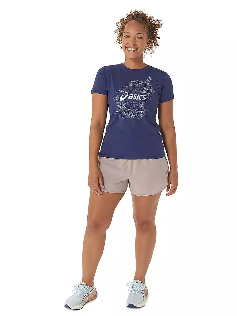 ASICS | Damen Laufshirt Nagino™ Graphic Run SS | dunkelblau