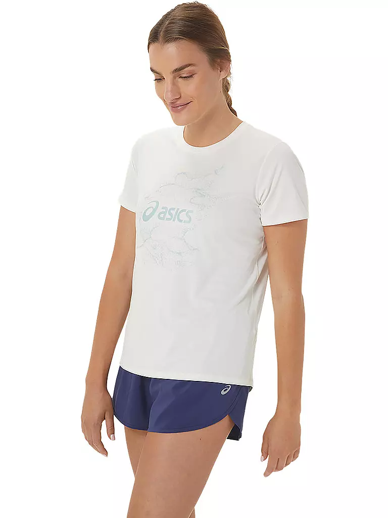 ASICS | Damen Laufshirt Nagino™ Graphic Run SS | creme