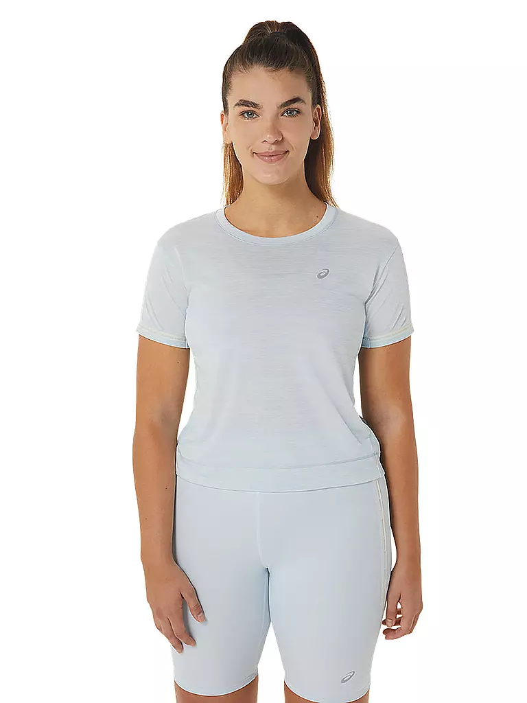 ASICS | Damen Laufshirt Race Crop Top | hellblau