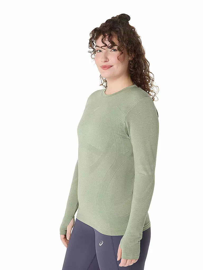 ASICS | Damen Laufshirt Road Seamless | olive