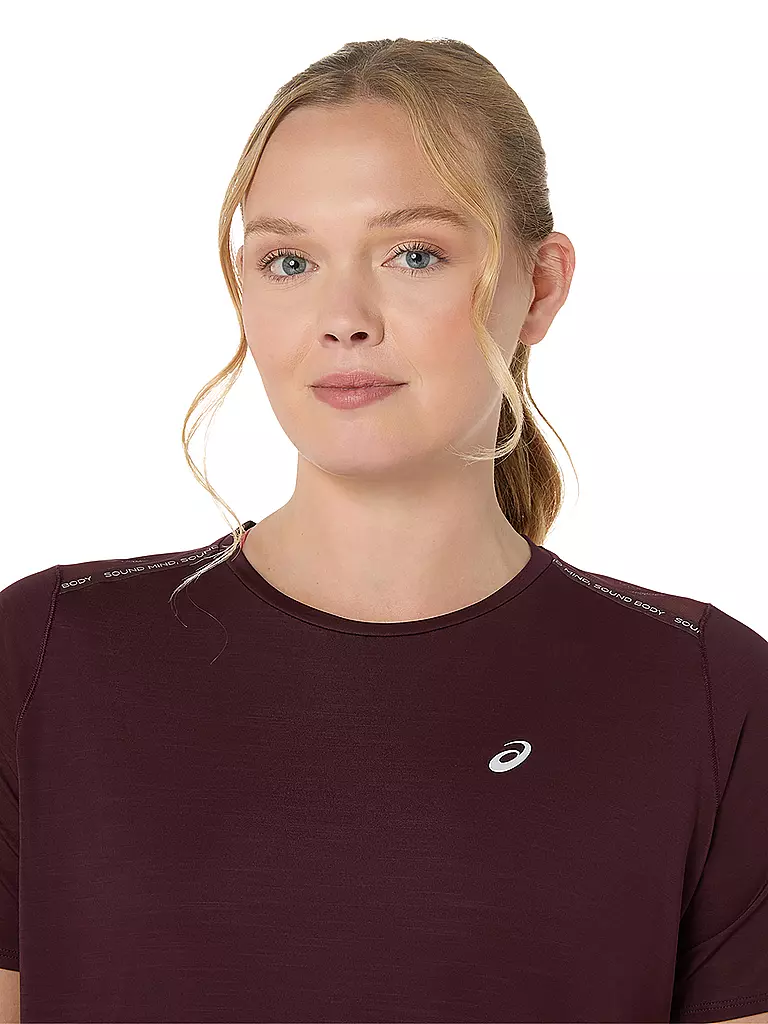 ASICS | Damen Laufshirt Road SS Top | dunkelrot