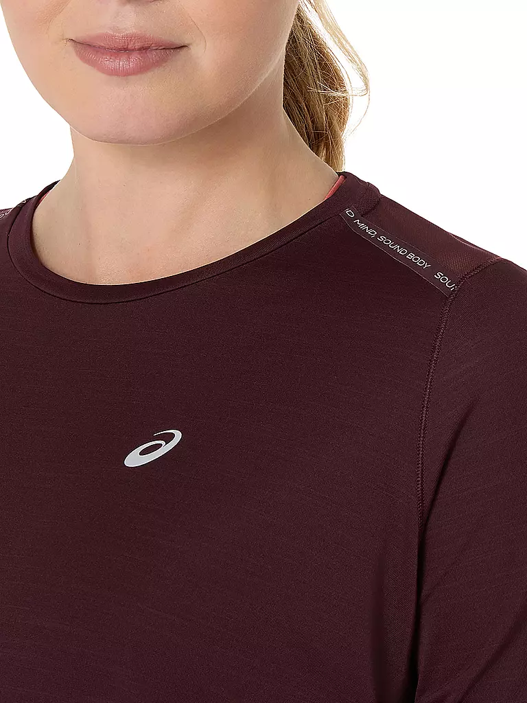 ASICS | Damen Laufshirt Road SS Top | dunkelrot
