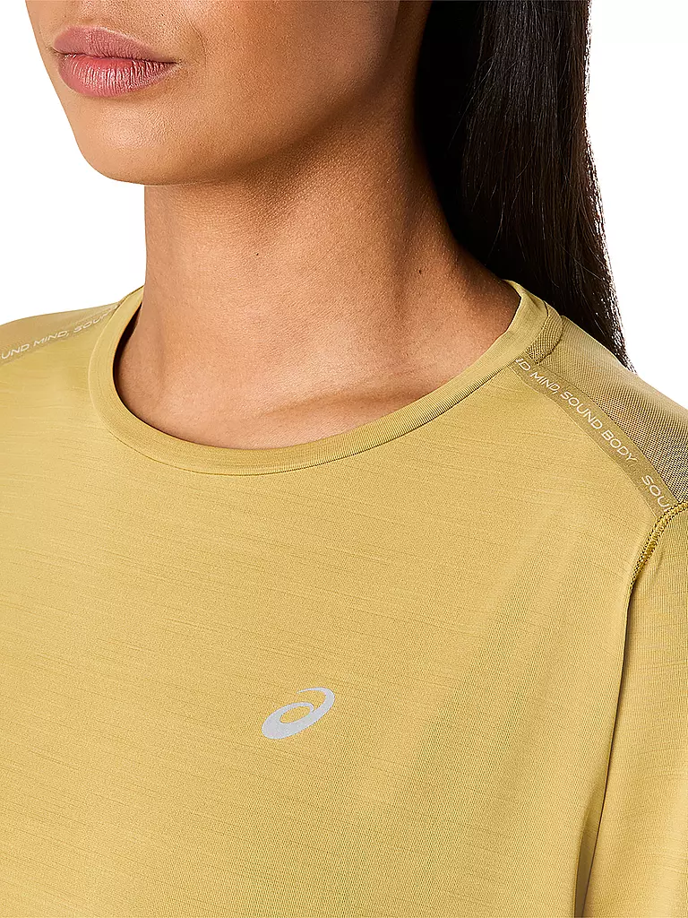 ASICS | Damen Laufshirt Road SS Top | senf