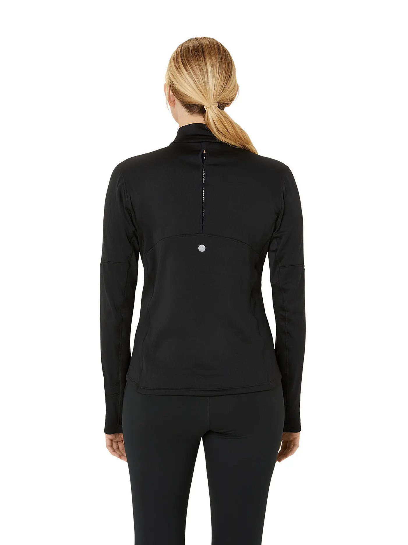 ASICS | Damen Laufshirt Road Winter 1/2 Zip | schwarz