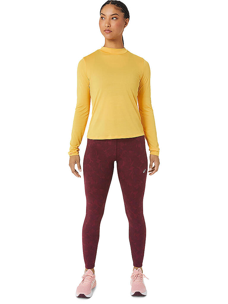 ASICS | Damen Laufshirt Runkoyo Mock Neck LS Top | gelb