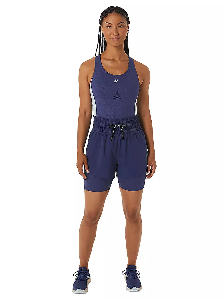 ASICS | Damen Laufshort Nagino™ 4IN Run | dunkelblau