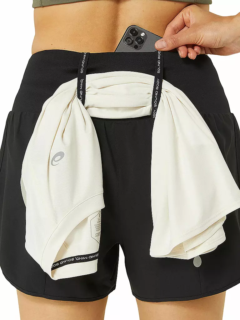 ASICS | Damen Laufshort Road 3,5 in | schwarz