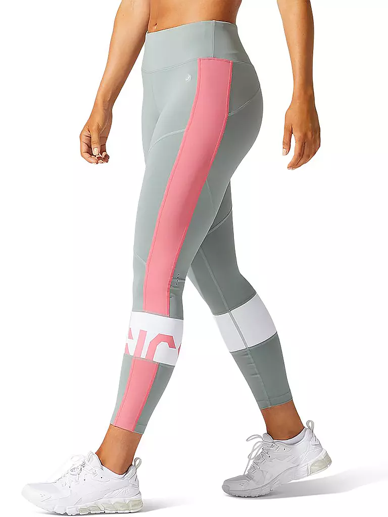 ASICS | Damen Lauftight Color Block Cropped Tight 2 | türkis