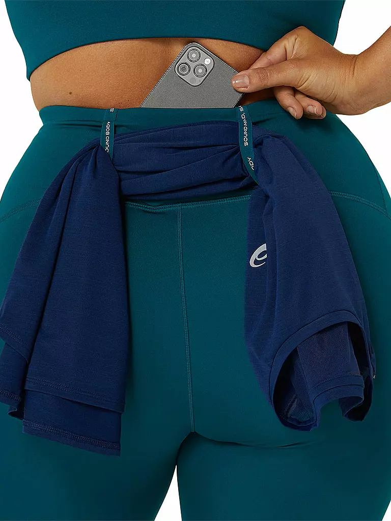 ASICS | Damen Lauftight Road High Waist | dunkelgrün