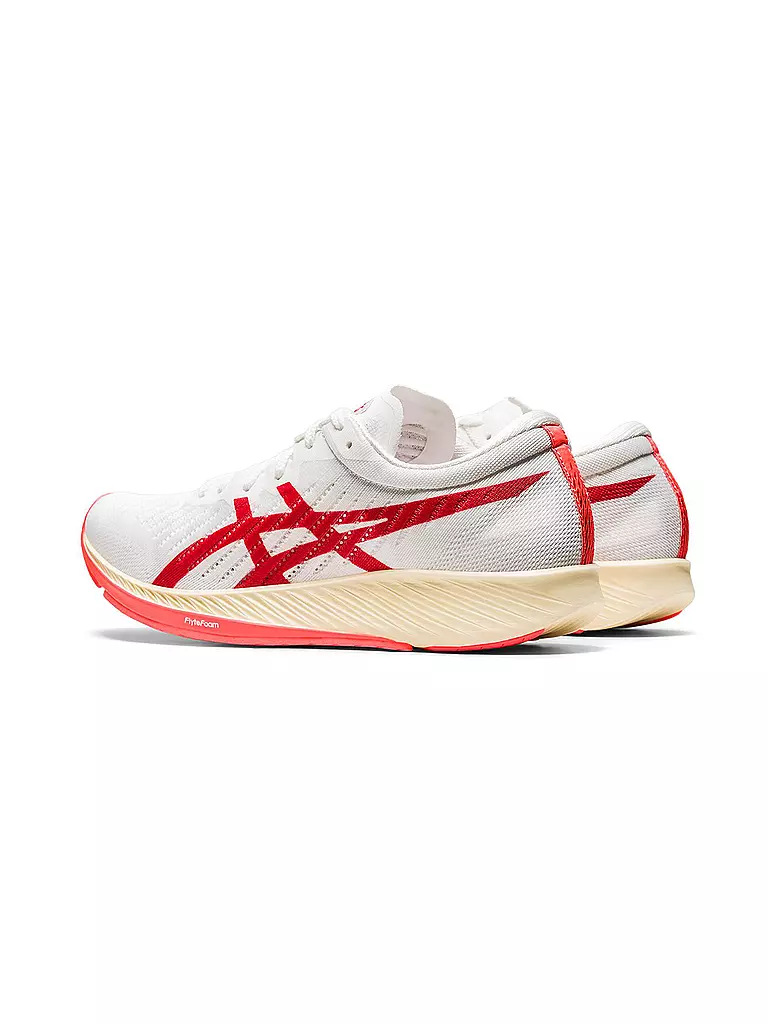 ASICS | Damen Wettkampf Laufschuhe Metaracer™ White/Sunrise Red | weiss