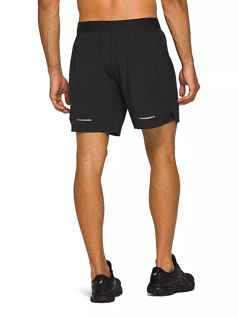 ASICS | Herren 2in1 Laufshort Road 7" | schwarz