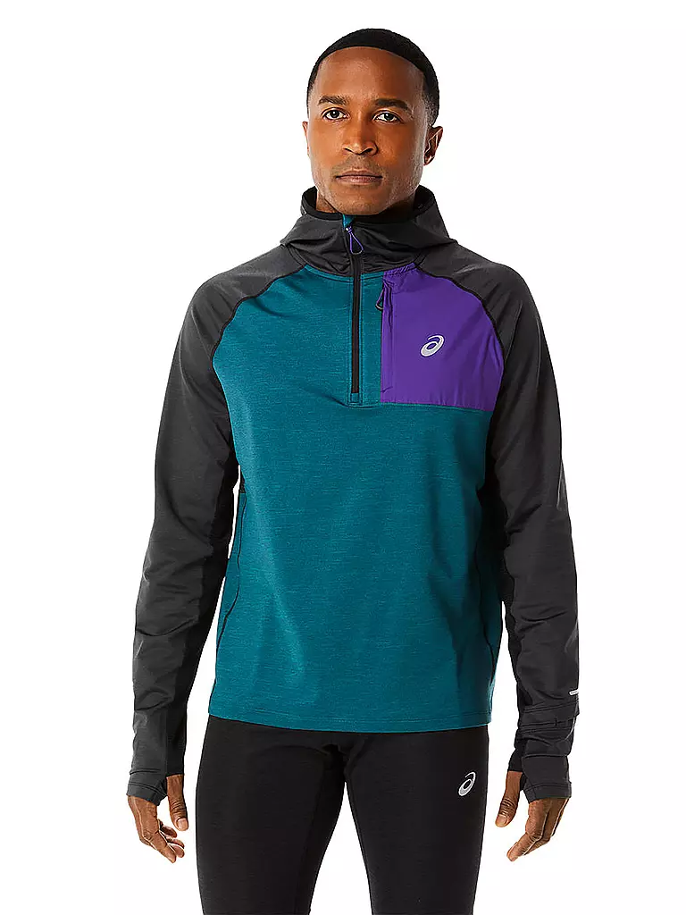 ASICS | Herren Laufhoodie Winter Run LS | petrol