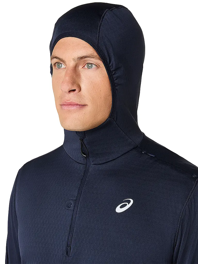 ASICS | Herren Laufshirt Hoodie Road Winter | dunkelblau