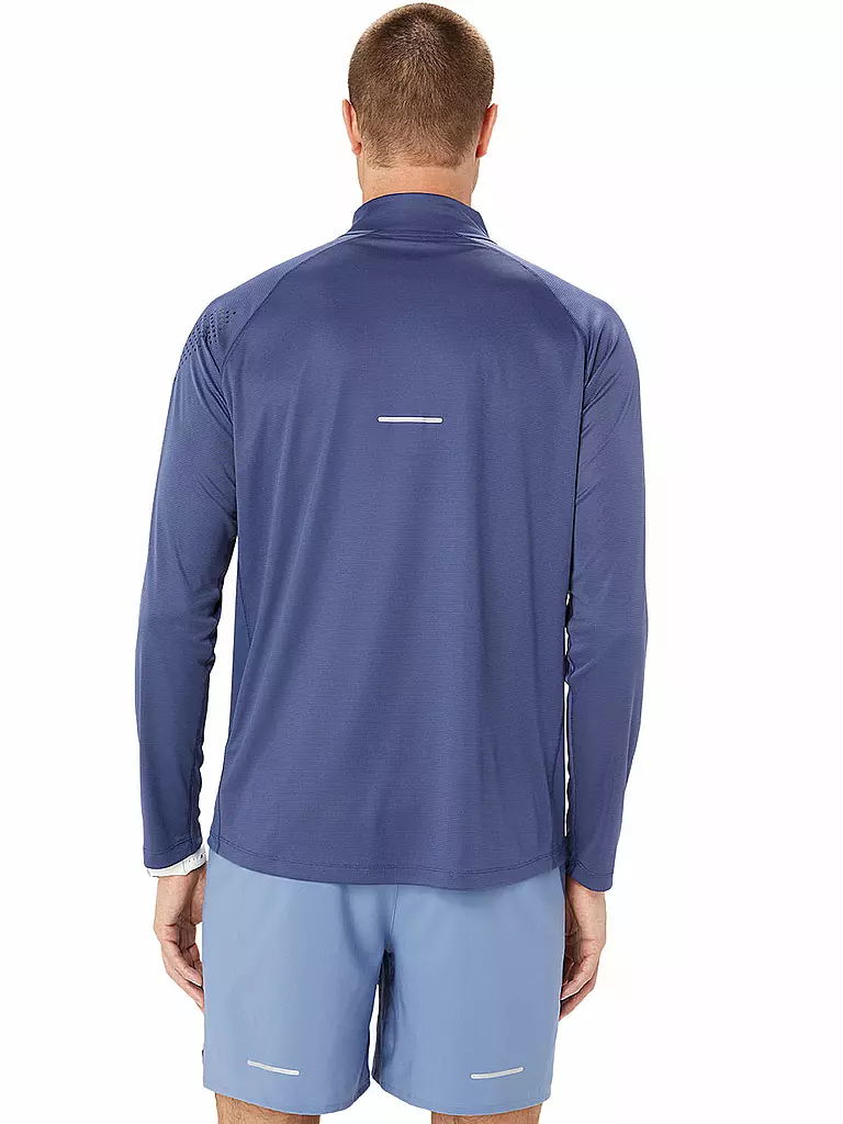 ASICS | Herren Laufshirt Icon LS 1/2 Zip | blau