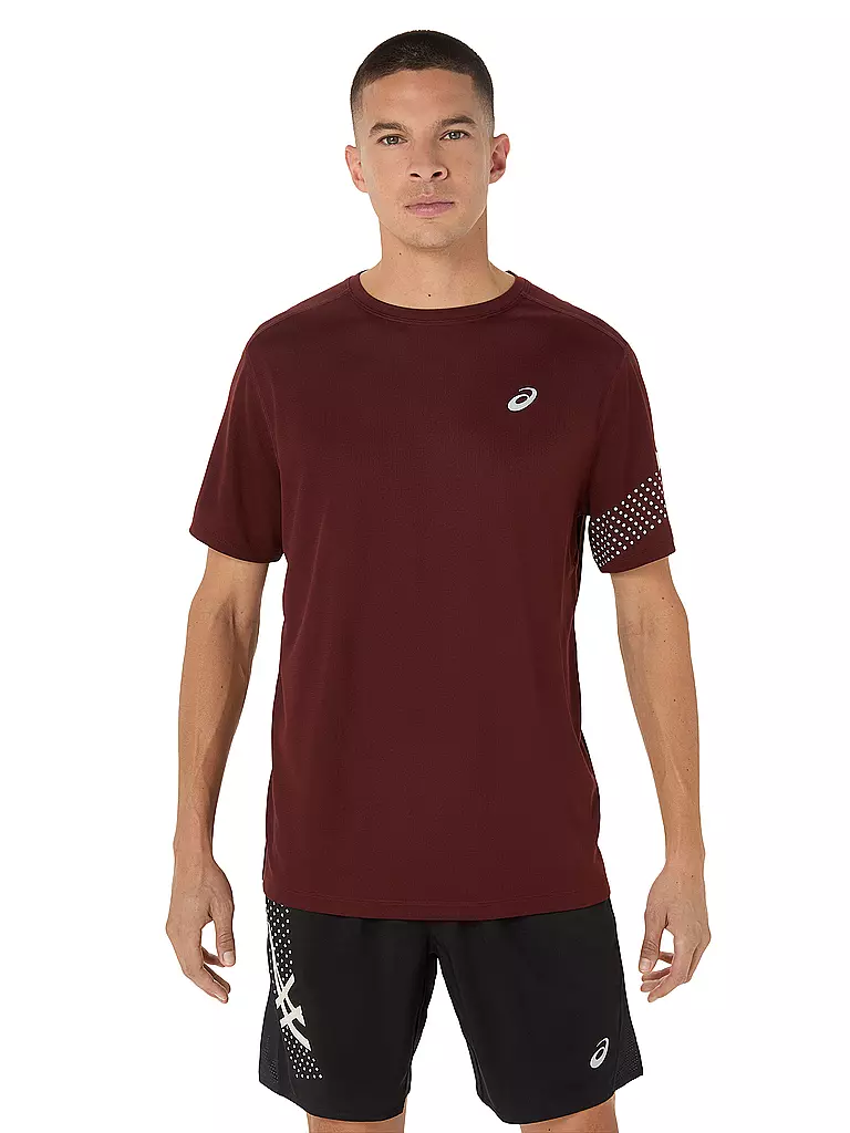 ASICS | Herren Laufshirt Icon | dunkelrot
