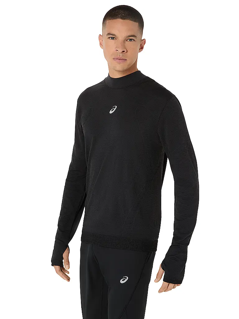 ASICS | Herren Laufshirt Road Winter Seamless | schwarz