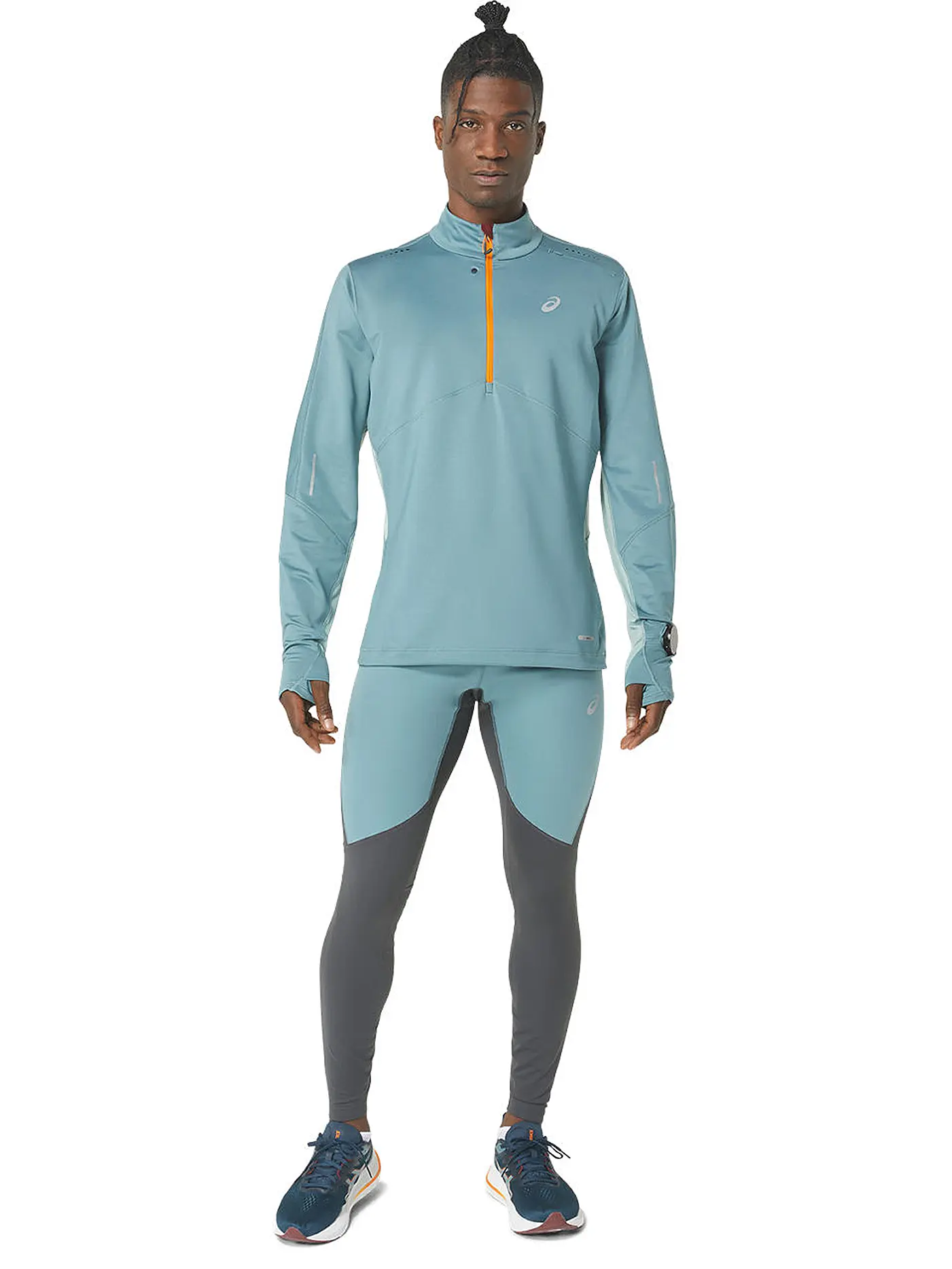 ASICS | Herren Laufshirt Winter Run 1/2 Zip Mid Layer | petrol