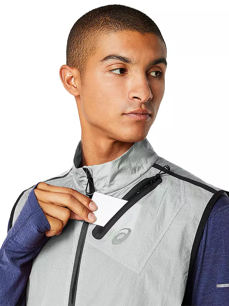 ASICS | Herren Laufweste METARUN™ Packable Vest | grau
