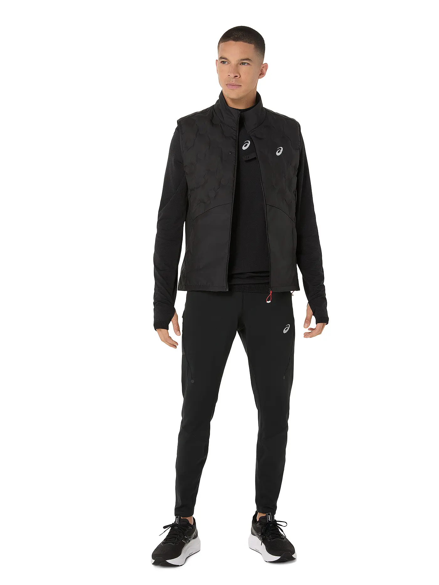 ASICS | Herren Laufweste Road Winter | schwarz