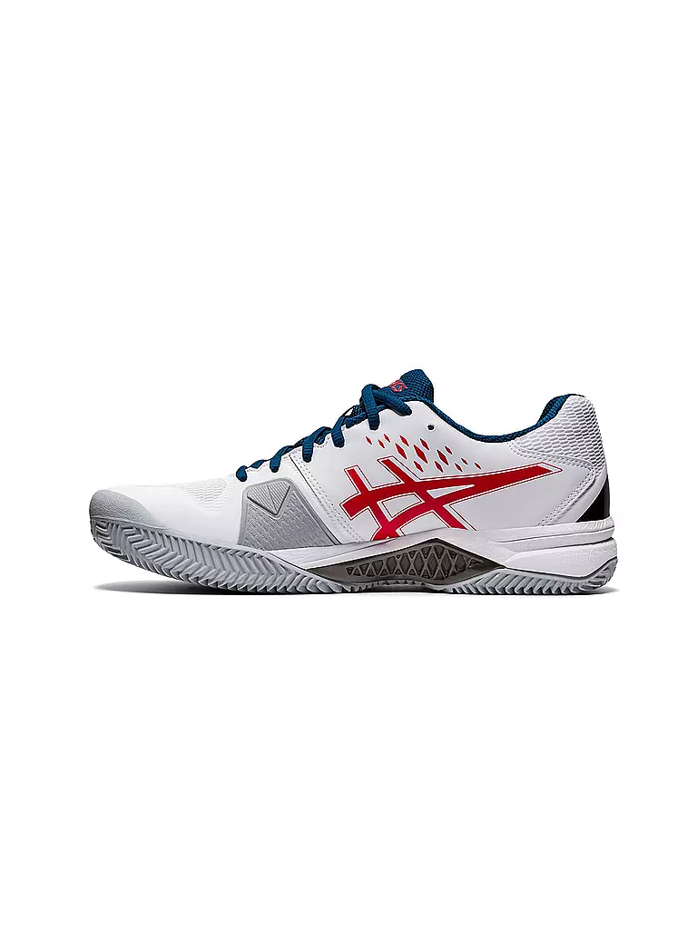 ASICS | Herren Tennisschuhe GEL-Challenger™ 12 Clay WHITE/CLASSIC RED | weiß