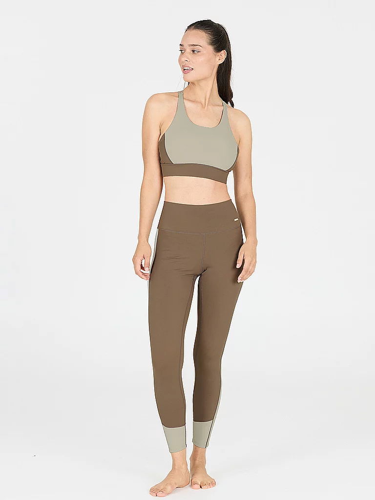 ATHLECIA Damen Fitnesstight Aspasia Cloroblock braun | 34 — Bild 3
