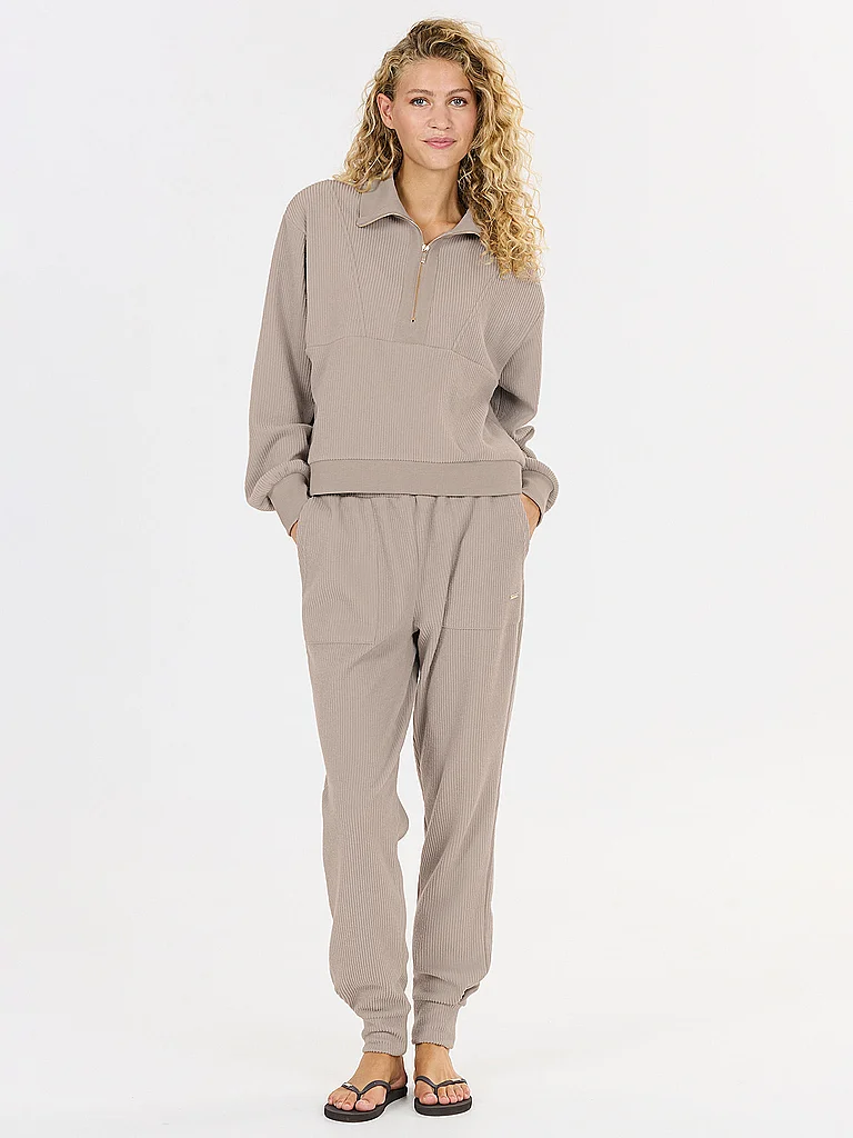 ATHLECIA Damen Sweater Reiley HalfZip hellgrau | 34 — Bild 3