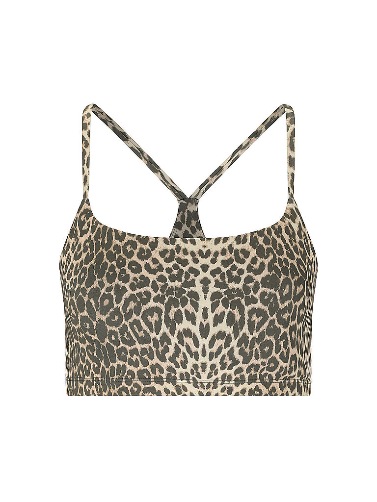 ATHLECIA Damen Sport-BH Winda V2 Printed Leo Low Support braun | S