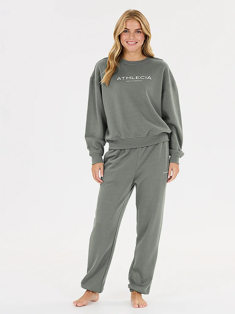 ATHLECIA Damen Sweater Atkins Crew dunkelgrün | 38 — Bild 3