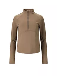 ATHLECIA | Damen Fitness Zipshirt Midory | braun