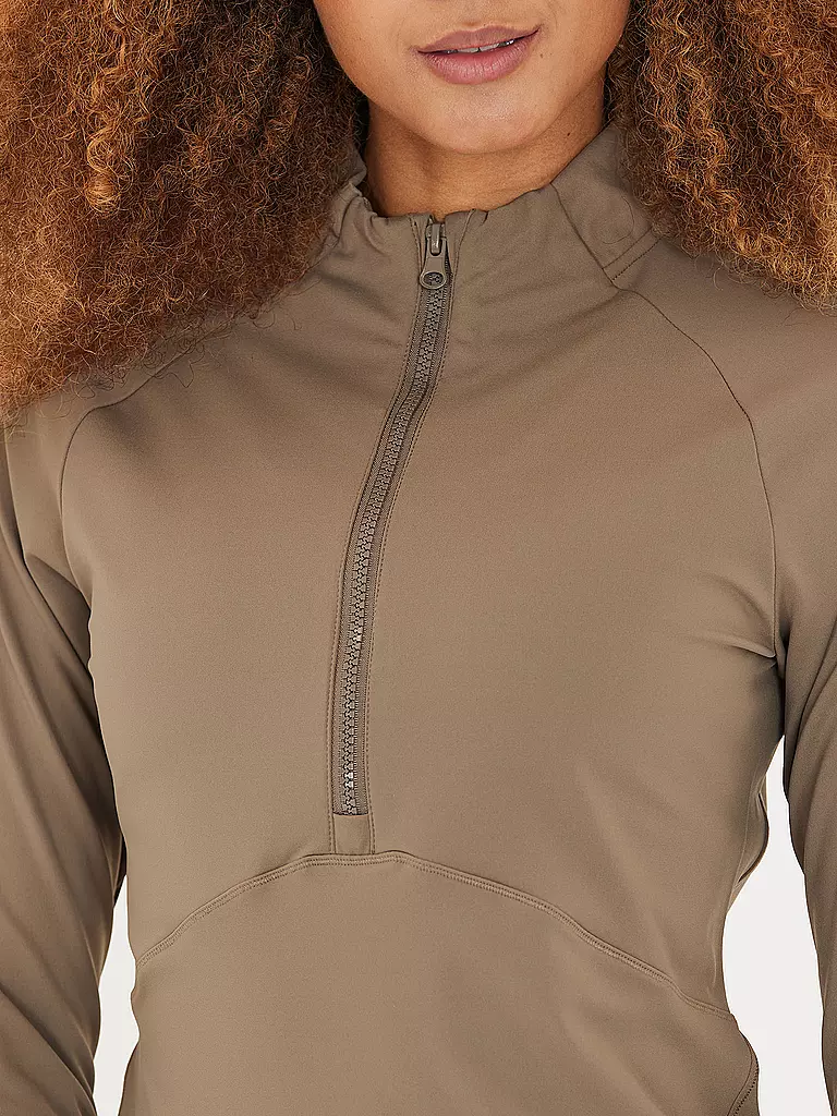ATHLECIA | Damen Fitness Zipshirt Midory | creme