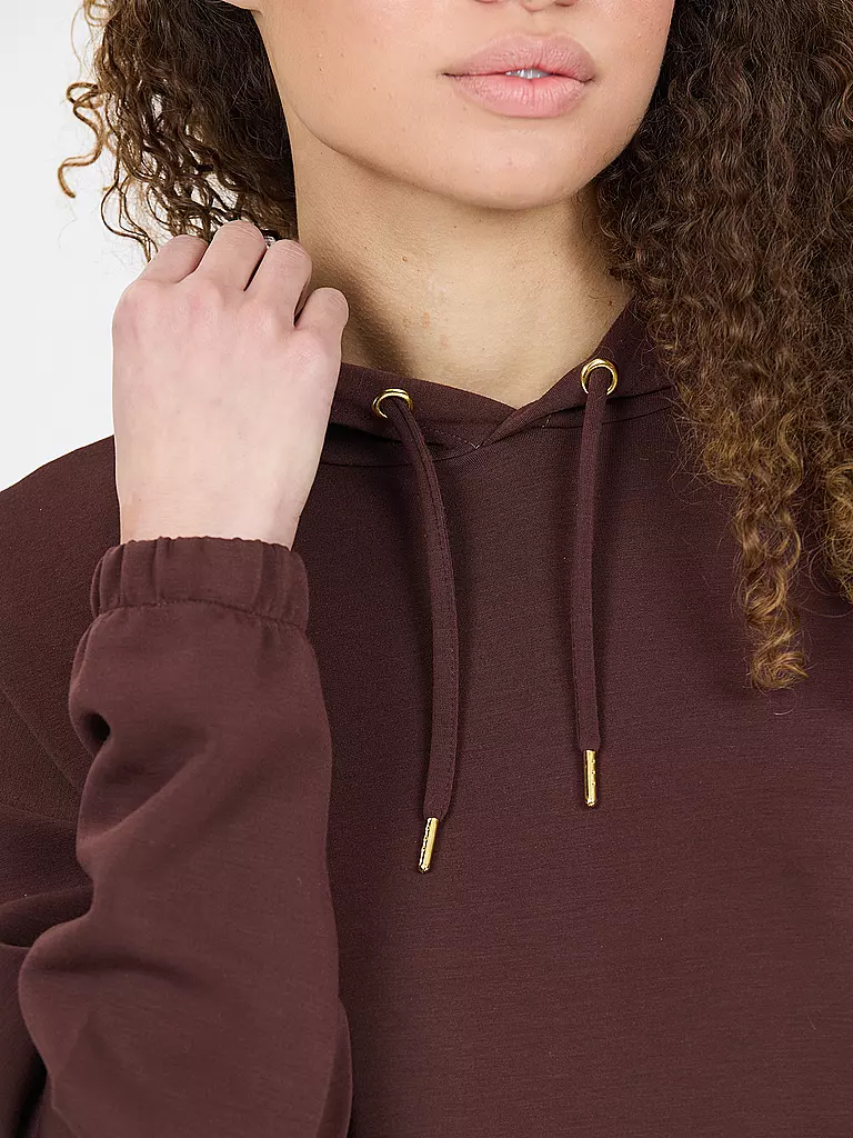 ATHLECIA | Damen Fitnesshoodie Namier | dunkelrot