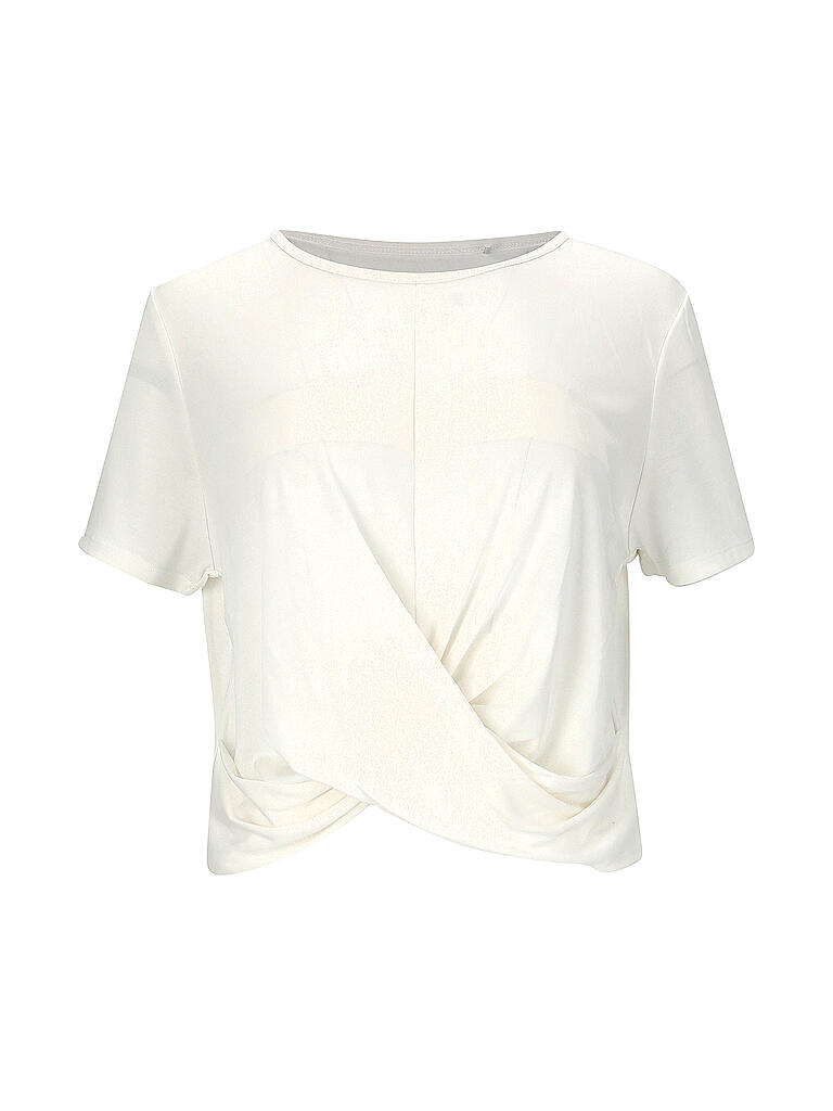 ATHLECIA | Damen Fitnessshirt Diamy Cropped Tee | weiss