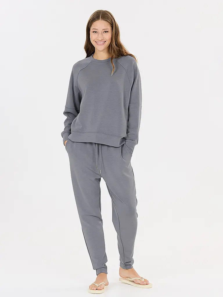 ATHLECIA | Damen Fitnesssweater Jacey Crew Neck | Grau