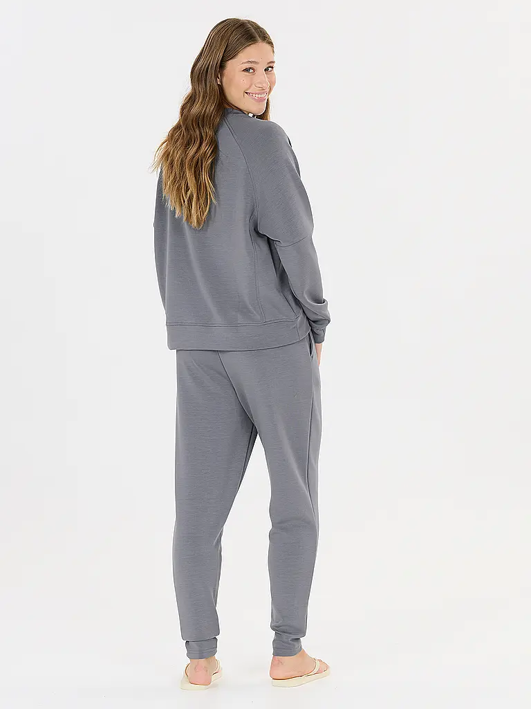 ATHLECIA | Damen Fitnesssweater Jacey Crew Neck | Grau