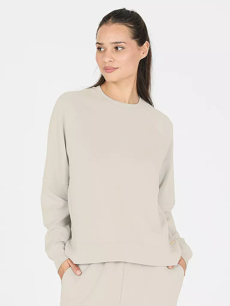ATHLECIA | Damen Fitnesssweater Jacey Crew Neck | beige