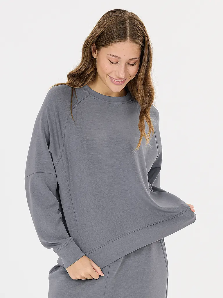 ATHLECIA | Damen Fitnesssweater Jacey Crew Neck | Grau