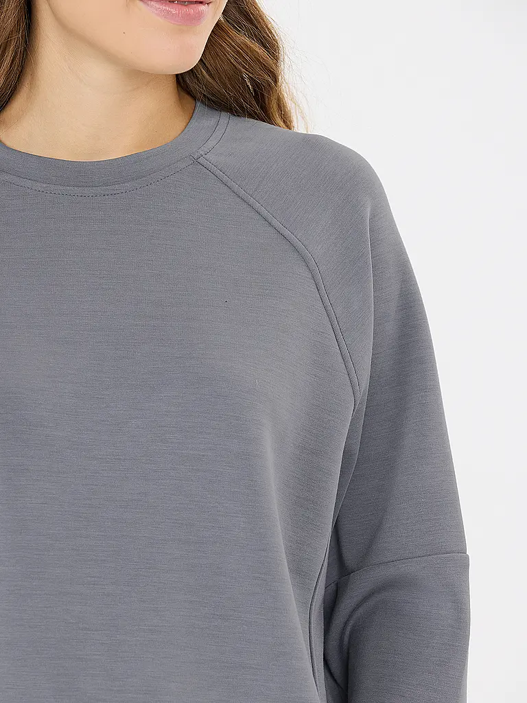 ATHLECIA | Damen Fitnesssweater Jacey Crew Neck | Grau