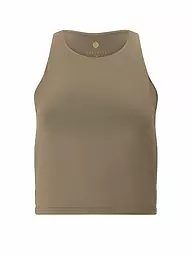 ATHLECIA | Damen Fitnesstank Rihal Cropped | olive