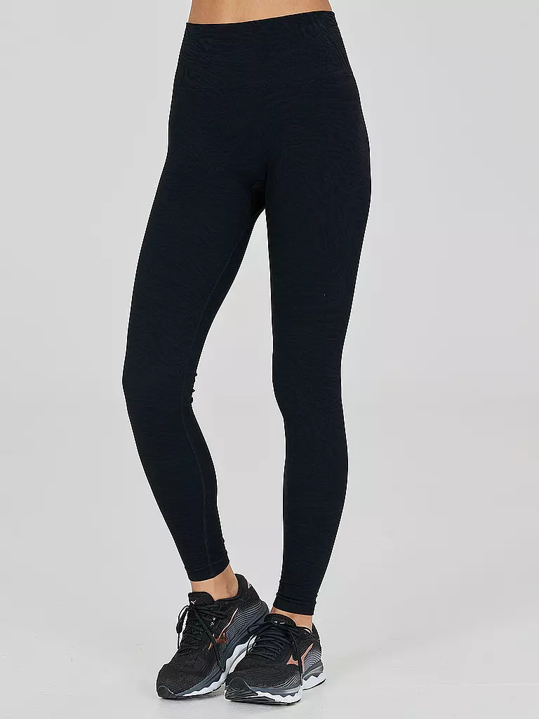 ATHLECIA | Damen Fitnesstight Ralphi Seamless Strukturiert | schwarz
