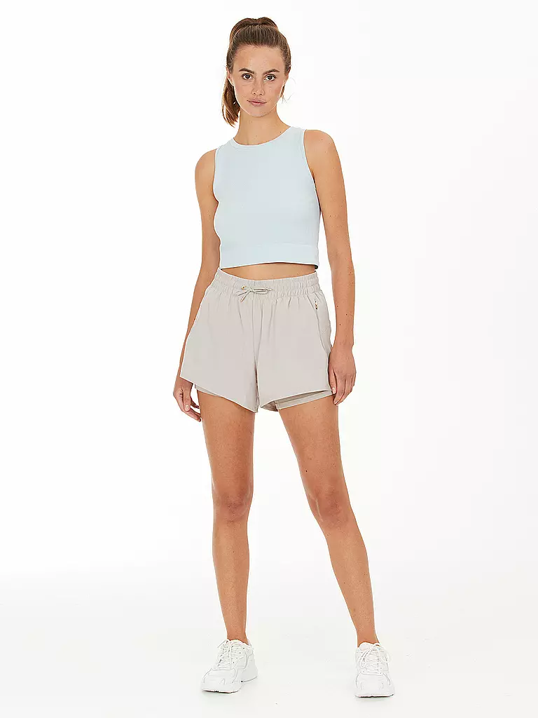 ATHLECIA | Damen Fitnesstop Horigami Cropped | hellblau