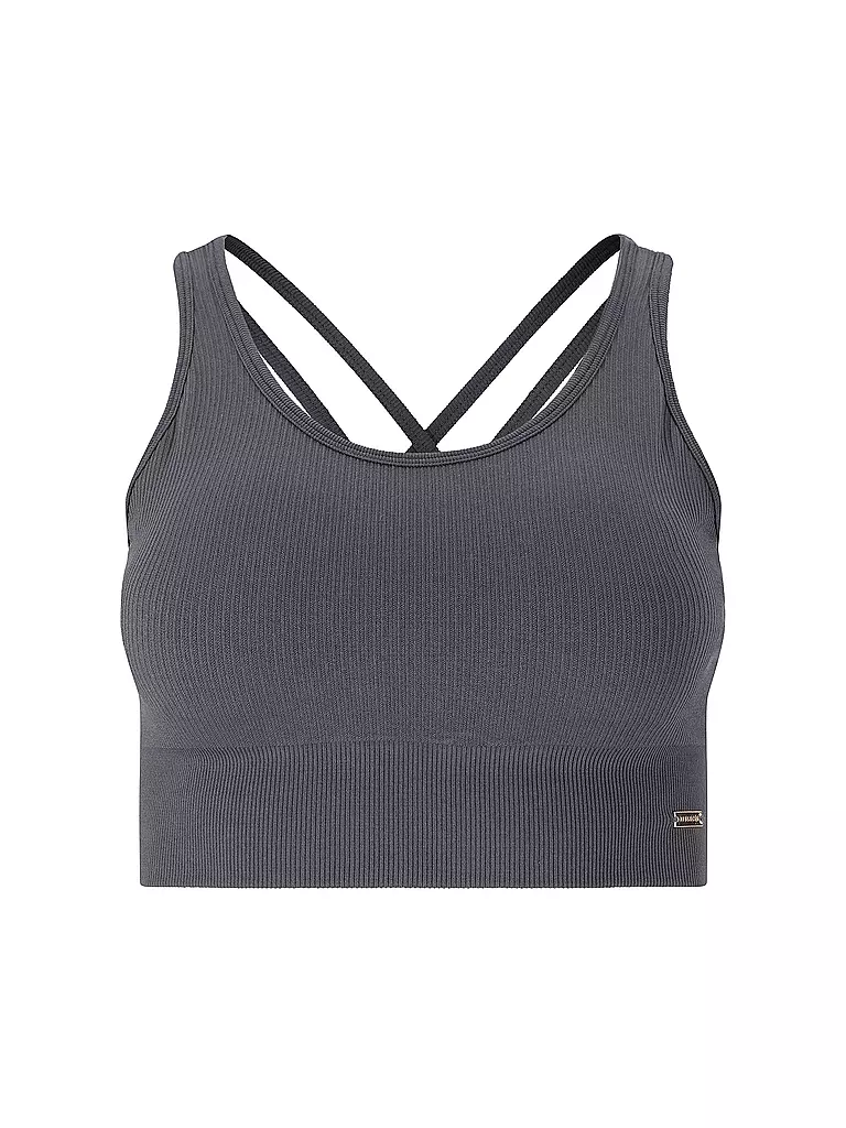 ATHLECIA | Damen Sport-BH Aideny Seamless Medium Support | dunkelblau
