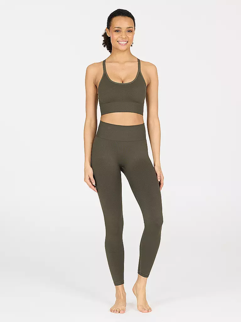 ATHLECIA | Damen Sport-BH Foan Seamless Low Support | olive