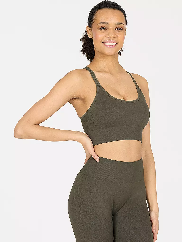 ATHLECIA | Damen Sport-BH Foan Seamless Low Support | schwarz