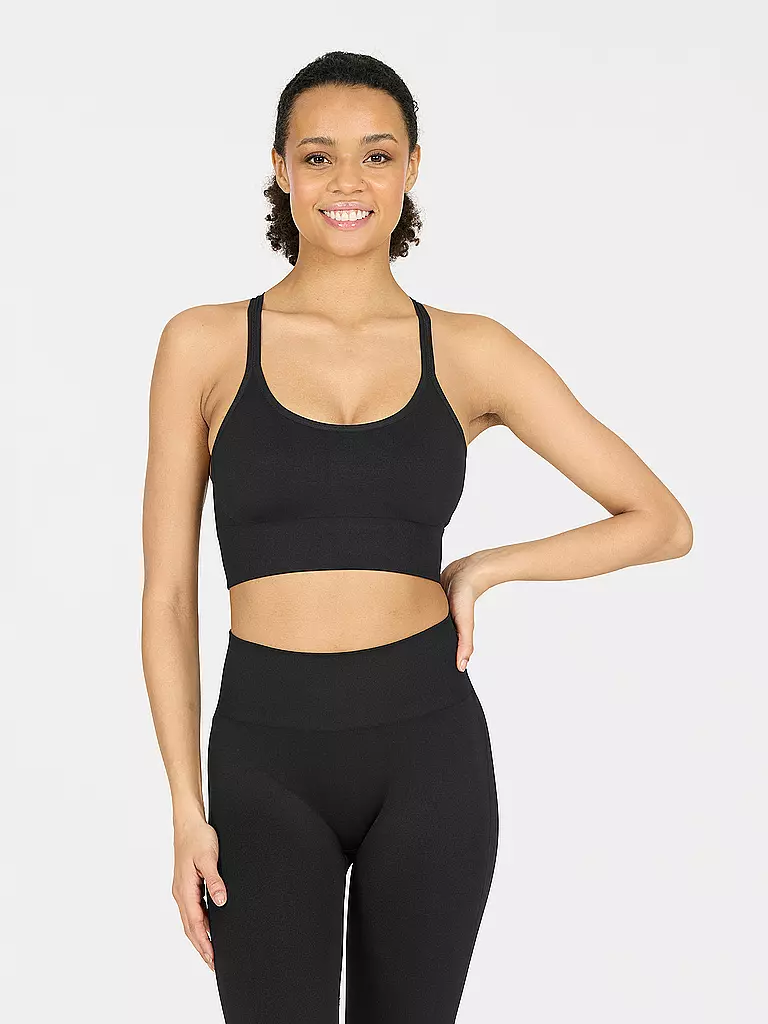 ATHLECIA | Damen Sport-BH Foan Seamless Low Support | schwarz