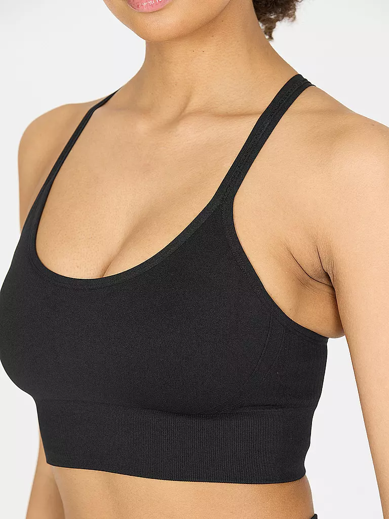 ATHLECIA | Damen Sport-BH Foan Seamless Low Support | schwarz