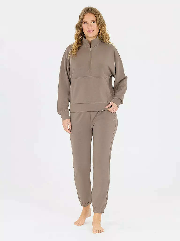 ATHLECIA | Damen Sweater Jillnana Half Zip | olive